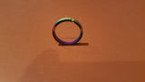 Titanium Round Key Ring Rainbow Color