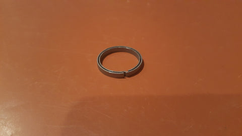 Titanium Round Key Ring Natural Color
